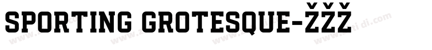 Sporting Grotesque字体转换